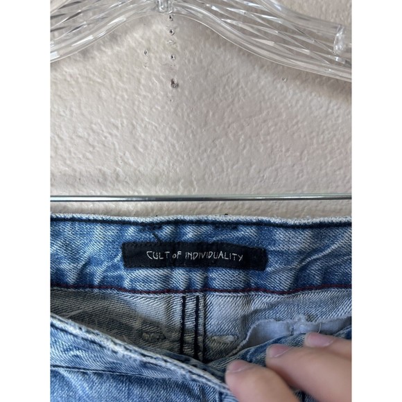 Cult of Individuality Rebel Straight Jeans Men’s 44x34 Japanese Denim - Picture 6 of 13